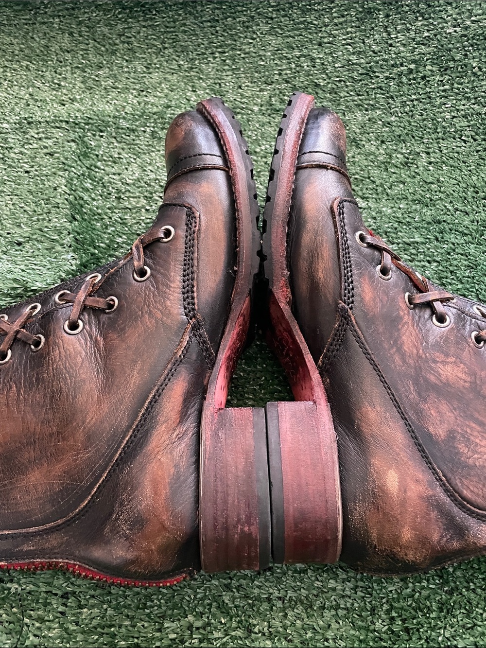 Freebird By Steven Women Liverpool Brown Leather Boots Size 9 Distressed - Picture 9 of 11